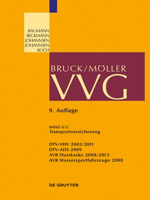 cover image of Transportversicherung §§ 130-141